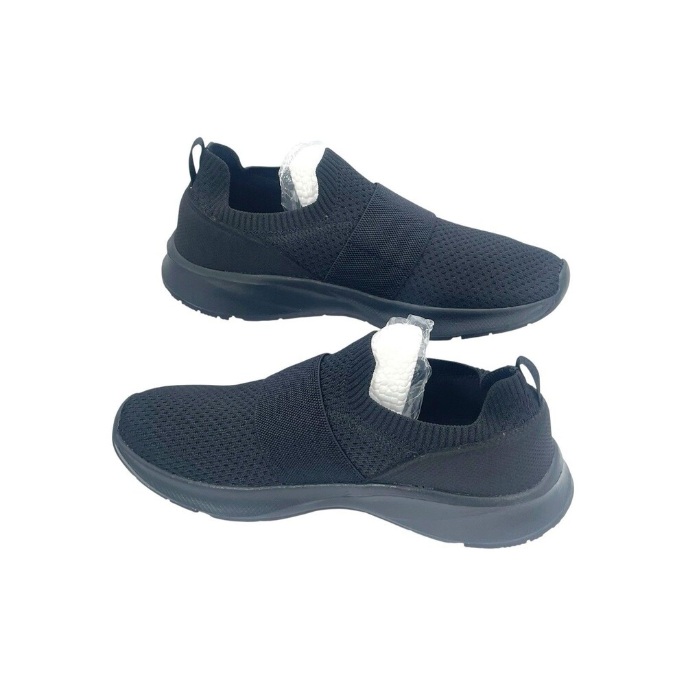 women's Black Mesh Slip-On Casual Shoes Lightweight Comfort Breathable Size 9 - Picture 2 of 6